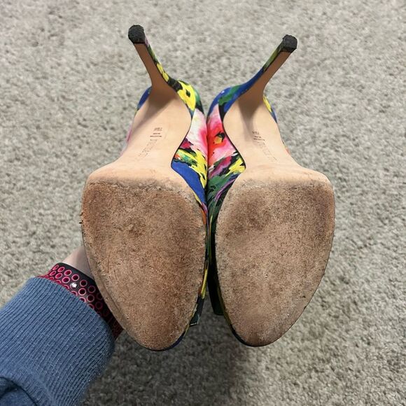Ivanka Trump Floral Heels Pumps 7 1/2M - Picture 6 of 7
